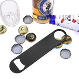 4 pc  Stainless Steel Flat Bottle Opener, Beer Bottle Opener, with Exquisite Packaging, for Kitchen, Bar or Restaurant, Black, In Australia - Darrahopens