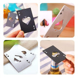 4pc Bottle Opener Credit Card Size Pocker Cap Opener Portable Stainless Steel Can Opener Personalized metal bottle opener
