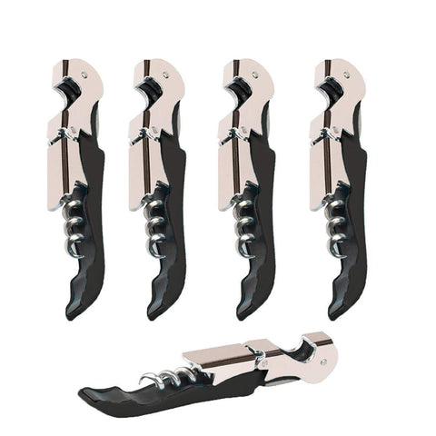 5pc Professional Waiter Corkscrew Wine Openers Set ,Upgraded with Heavy Duty Stainless Steel Hinges Wine Key In Australia - Darrahopens