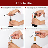 5pc Professional Waiter Corkscrew Wine Openers Set ,Upgraded with Heavy Duty Stainless Steel Hinges Wine Key In Australia - Darrahopens