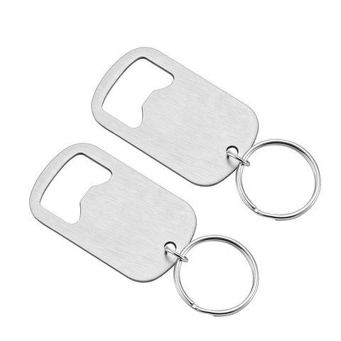 4pc Flat Beer Bottle Opener Keychain, Sturdy and Durable to Send to Friends, Light and Easy to Carry, Suitable In Australia - Darrahopens
