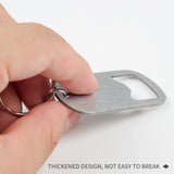4pc Flat Beer Bottle Opener Keychain, Sturdy and Durable to Send to Friends, Light and Easy to Carry, Suitable