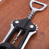 Winged Corkscrew and Bottle Opener, Black Winged Corkscrew and Bottle Opener, Black 丨Stainless steel light bottle opener In Australia - Darrahopens