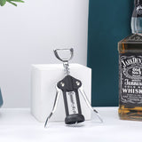 Winged Corkscrew and Bottle Opener, Black Winged Corkscrew and Bottle Opener, Black 丨Stainless steel light bottle opener
