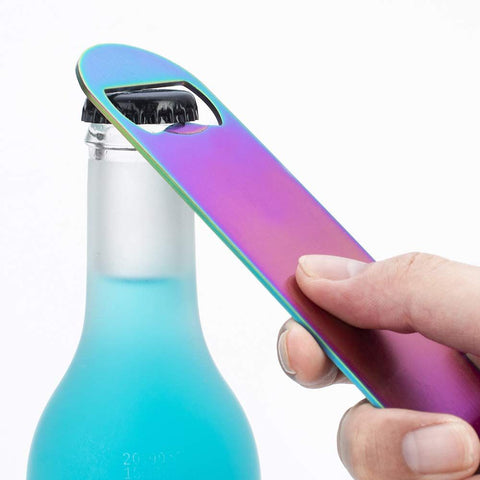 Heavy Duty Stainless Steel Flat Bottle Opener, Simple and Effective Beer Openers Multifunctional beer bottle opener