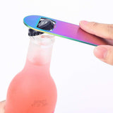 Heavy Duty Stainless Steel Flat Bottle Opener, Simple and Effective Beer Openers Multifunctional beer bottle opener