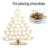Calendar Christmas Party Chocolate Frame Decoration Wooden Advent Calendar Merry Xmas Decor Ornaments Party Decor Gifts