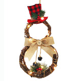 Christmas Wreath Hanging Decor, Cute Xmas Snowman Garland for Christmas Party Decor, Ornaments Holiday Wreath In Australia - Darrahopens