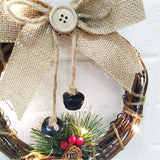 Christmas Wreath Hanging Decor, Cute Xmas Snowman Garland for Christmas Party Decor, Ornaments Holiday Wreath In Australia - Darrahopens