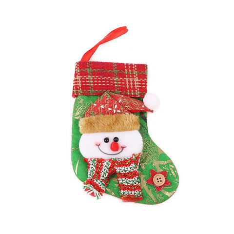 4pc Christmas Stockings Gift Bag Christmas Tree Decoration Supplies,Gold and Red Ornaments for Christmas Tree Toppers Christmas