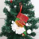4pc Christmas Stockings Gift Bag Christmas Tree Decoration Supplies,Gold and Red Ornaments for Christmas Tree Toppers Christmas