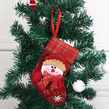 4pc Christmas Stockings Gift Bag Christmas Tree Decoration Supplies,Gold and Red Ornaments for Christmas Tree Toppers Christmas