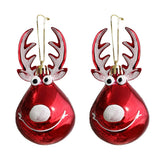 2pc Reindeer Ornament, For Hanging on a Tree or Crystal with Copper Accent and Print Face, Part of the Joyful Ornaments Collection In Australia - Darrahopens