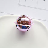 4pc Haute Decor Jingle Bell Ornaments, Diameter,  (Shiny Red) - Large Christmas Tree Metal Ornaments That Jingle!