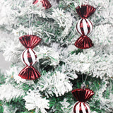 4 PC  Shatterproof Xmas Candies Ornaments，Christmas Candy Ornaments Hanging Glitter with Ropes for Christmas Tree Candy Cane Home In Australia - Darrahopens