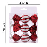 4 PC  Shatterproof Xmas Candies Ornaments，Christmas Candy Ornaments Hanging Glitter with Ropes for Christmas Tree Candy Cane Home