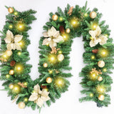 Christmas Decorations with Lights Battery Operated - Outdoor Christmas Garland for Mantle, Lighted Christmas Garland Indoor In Australia - Darrahopens