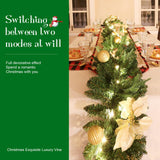 Christmas Decorations with Lights Battery Operated - Outdoor Christmas Garland for Mantle, Lighted Christmas Garland Indoor
