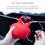 Antlers and Nose - Christmas Decorations for Car Windows, Roof, and Grille - Holiday Accessories Decoration Kit