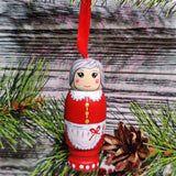 2pc Santa Claus Pendant,Christmas Decorations,Wooden Standing Christmas Granny, Santa Claus Decoration for Tree In Australia - Darrahopens