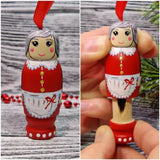 2pc Santa Claus Pendant,Christmas Decorations,Wooden Standing Christmas Granny, Santa Claus Decoration for Tree In Australia - Darrahopens