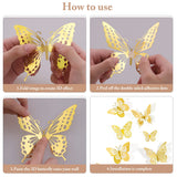 4pc Butterfly Wall Decor Gold Butterfly Decorations for Butterfly Birthday Decorations Butterfly Party Decorations Cake Decorations In Australia - Darrahopens