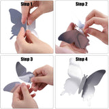 4pc Butterfly Wall Decor Mirror Butterfly Stickers Removable Butterfly Decals for Home Nursery Classroom Kids Bedroom Bathroom In Australia - Darrahopens
