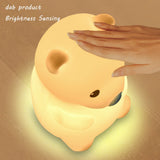 Cute Bear Kids Night Light for Kids Room, Rechargeable Kids Night Light Bedroom Bear Lamp, Color Changing Silicone Night Light In Australia - Darrahopens