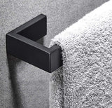 Towel Rack, Hand Towel Ring Holder, Hardware Set Towel Bar for Bathroom, Kitchen, Cabinet in Hotel or Home, Matte Black In Australia - Darrahopens