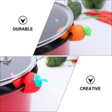 4Pcs Spill- proof Lid Lifter Silicone Lid Lifts Carrot Chili Kitchen Pot Lid Holders Lid Stand Holder Keep The Lid Open In Australia - Darrahopens