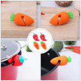 4Pcs Spill- proof Lid Lifter Silicone Lid Lifts Carrot Chili Kitchen Pot Lid Holders Lid Stand Holder Keep The Lid Open In Australia - Darrahopens