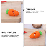 4Pcs Spill- proof Lid Lifter Silicone Lid Lifts Carrot Chili Kitchen Pot Lid Holders Lid Stand Holder Keep The Lid Open
