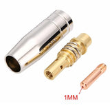6 pc Welder Welding Gun Accessory Kit Contact Tips Holder Gas Nozzles Welder Replacement Parts for Welding Torch