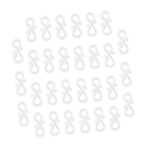 48 PCS Mini Plastic Gutter Hanging Hooks Outdoor Christmas Lights Hooks Clips  Clip Hooks for Wedding Decoration