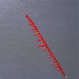 Horror Blood Drip Neck Cut Choker Necklace for Women Teen Girls Punk Soft Vampire Red Bloody Scar Throat Bleeding Lightweight