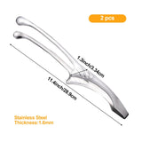 2pc Stainless Steel Grill Tongs for and Clean & Convenient Use,Non-Slip Serrated Tips,Ideal for Cooking Self-Standing Tongs In Australia - Darrahopens