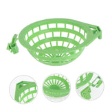 2 pcs Plastic Canary Nest-Bird Nest Plastic Hollow Hanging Cage Eggs Hatching Tool Bird Breeding Hut Nest Pan(Green) In Australia - Darrahopens