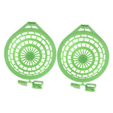 2 pcs Plastic Canary Nest-Bird Nest Plastic Hollow Hanging Cage Eggs Hatching Tool Bird Breeding Hut Nest Pan(Green) In Australia - Darrahopens