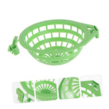 2 pcs Plastic Canary Nest-Bird Nest Plastic Hollow Hanging Cage Eggs Hatching Tool Bird Breeding Hut Nest Pan(Green)