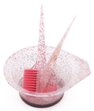 3pc Hair Dye Brush and Bowl Set, Hair Coloring Dyeing Kit-Color Bowls,Angled Comb and Brush for Hair Color