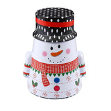 Storage Box Christmas Candy Tin Snowman Ornament Cookie Containers for Gift Giving Xmas Holiday Gifts Candy In Australia - Darrahopens