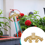 Brass Garden Hose Splitter , Solid Brass Hose Connector , Hose Spigot Adapter  Valves with  Extra Rubber Washers In Australia - Darrahopens