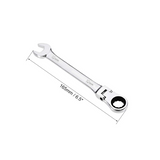2pc Flex-Head Ratcheting Combination Wrench Metric Teeth Point Ratchet Box Ended Spanner Tools Combination Wrench Metric In Australia - Darrahopens
