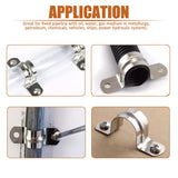 25pcs Stainless Steel Rigid Pipe Strap for Hose Holes Cable  Bracket Clamp Hanger Tube Strap Tension Clips In Australia - Darrahopens