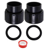2pc Union Connector Replacement Kit Compatible with Pump and Heater  Union Connector Replacement Kit Compatible