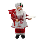 Chef Santa Claus Figurines Merry Christmas Figure Decorations Table Decor Santa Claus Decorations, Standing Christmas Santa Claus In Australia - Darrahopens