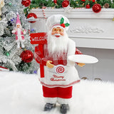 Chef Santa Claus Figurines Merry Christmas Figure Decorations Table Decor Santa Claus Decorations, Standing Christmas Santa Claus In Australia - Darrahopens