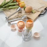 8 PCS Metal Stainless Steel Egg Scissors Egg Topper Cutter Shell Opener Boiled Raw Egg Open Creative Kitchen Accessories Tools