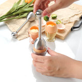 8 PCS Metal Stainless Steel Egg Scissors Egg Topper Cutter Shell Opener Boiled Raw Egg Open Creative Kitchen Accessories Tools