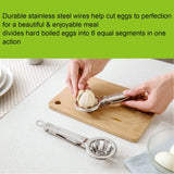Best Utensils Stainless Steel Egg Slicer Wedger Cutter, Divides Hard Boiled Eggs Into Equal Segments In One Action In Australia - Darrahopens